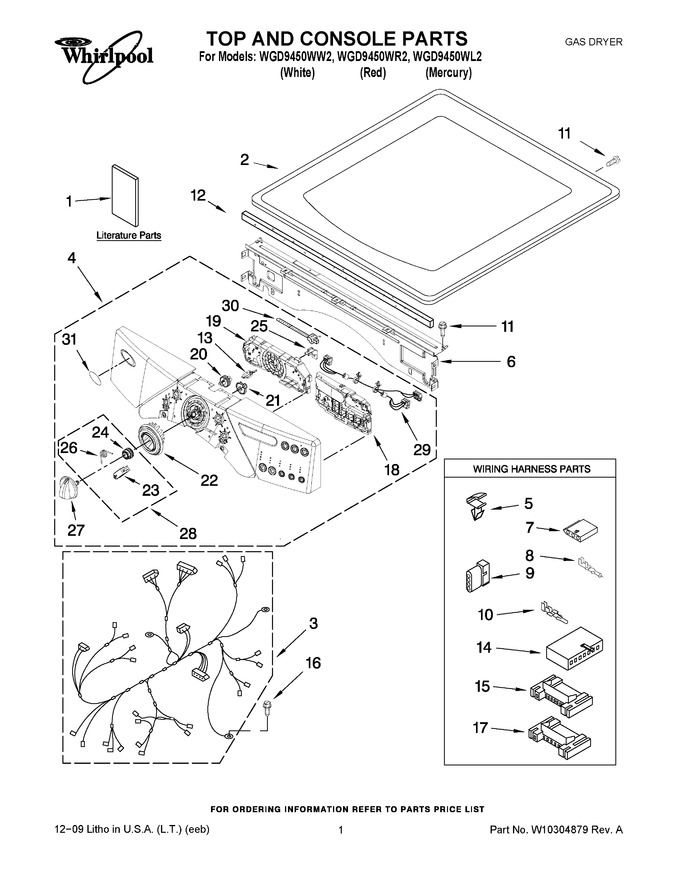 Diagram for WGD9450WR2