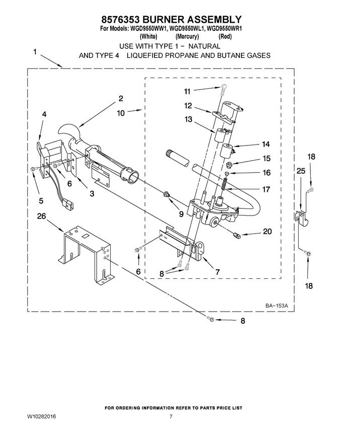 Diagram for WGD9550WR1