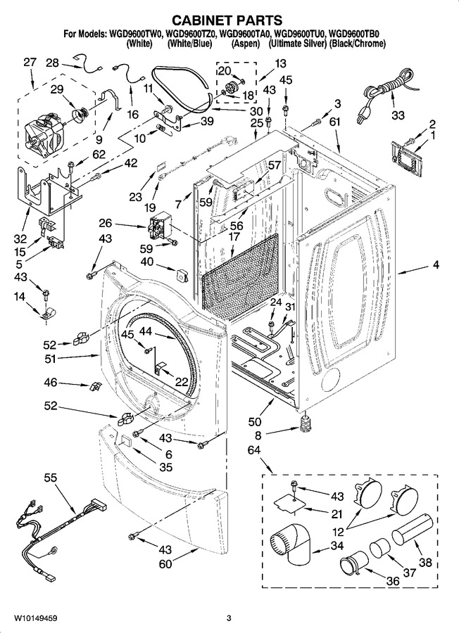 Diagram for WGD9600TU0