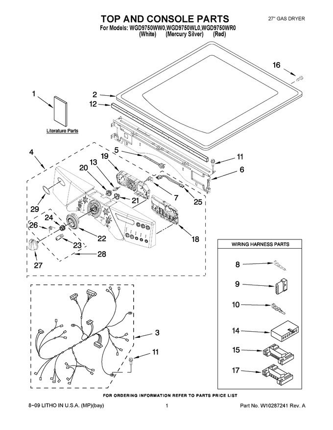 Diagram for WGD9750WW0