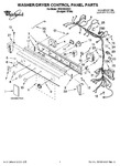 Diagram for 01 - Washer/dryer Control Panel Parts