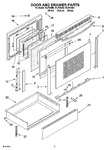 Diagram for 03 - Door And Drawer Parts
