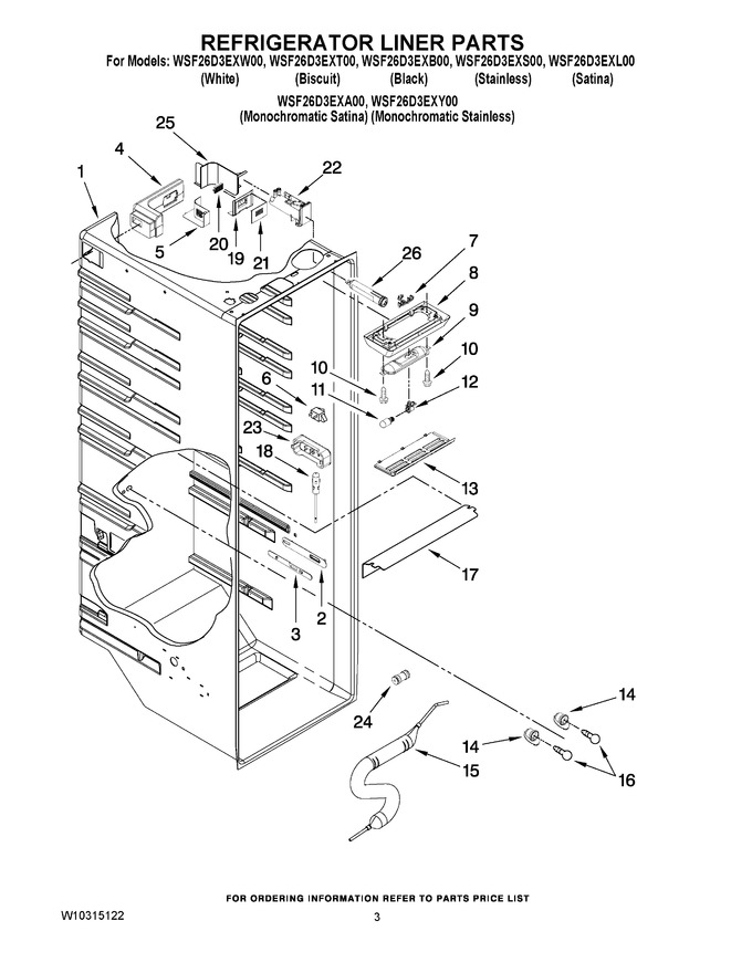 Diagram for WSF26D3EXW00
