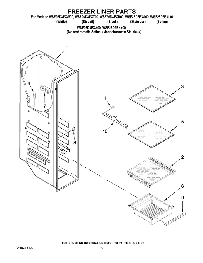 Diagram for WSF26D3EXW00