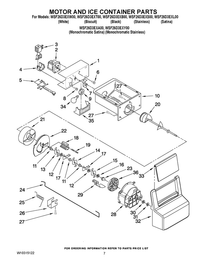 Diagram for WSF26D3EXW00