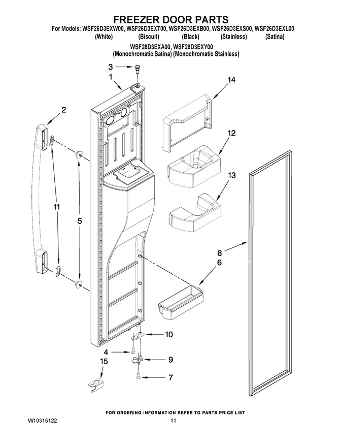 Diagram for WSF26D3EXW00
