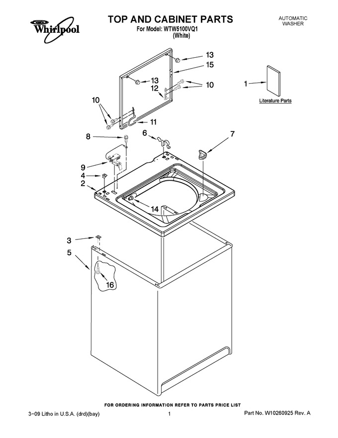 Diagram for WTW5100VQ1