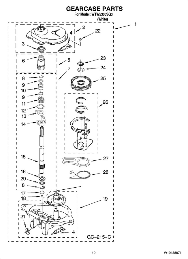 Diagram for WTW5300SQ3