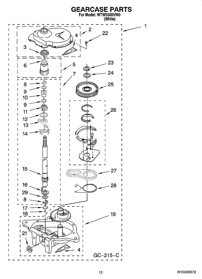 Diagram for WTW5300VW0