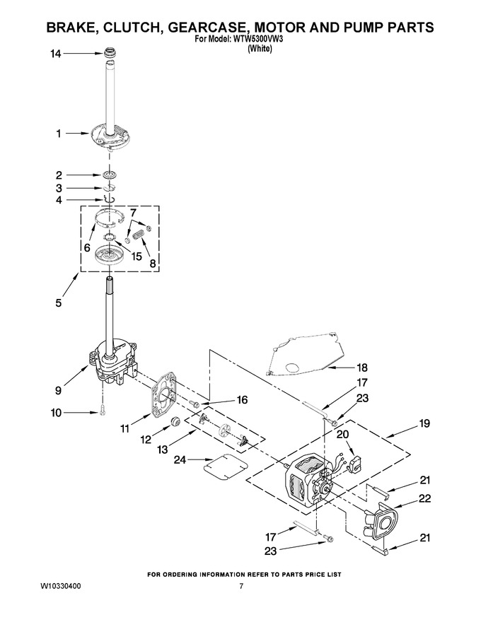 Diagram for WTW5300VW3
