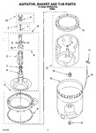 Diagram for 03 - Agitator, Basket And Tub Parts