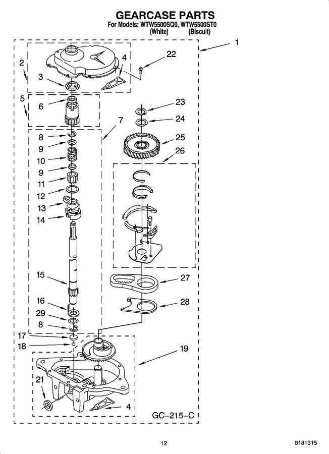 Diagram for WTW5500ST0