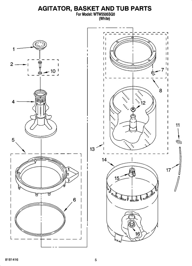 Diagram for WTW5505SQ0