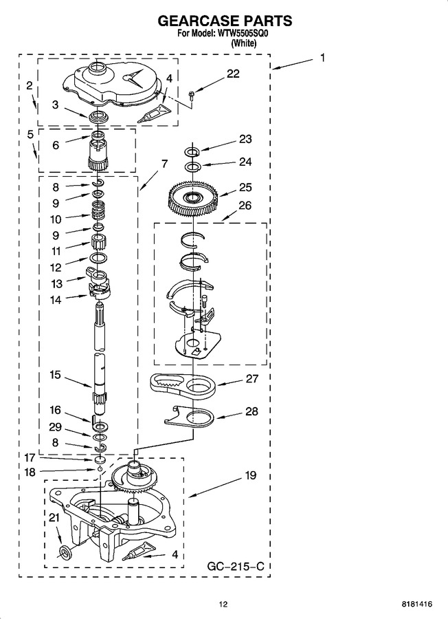 Diagram for WTW5505SQ0