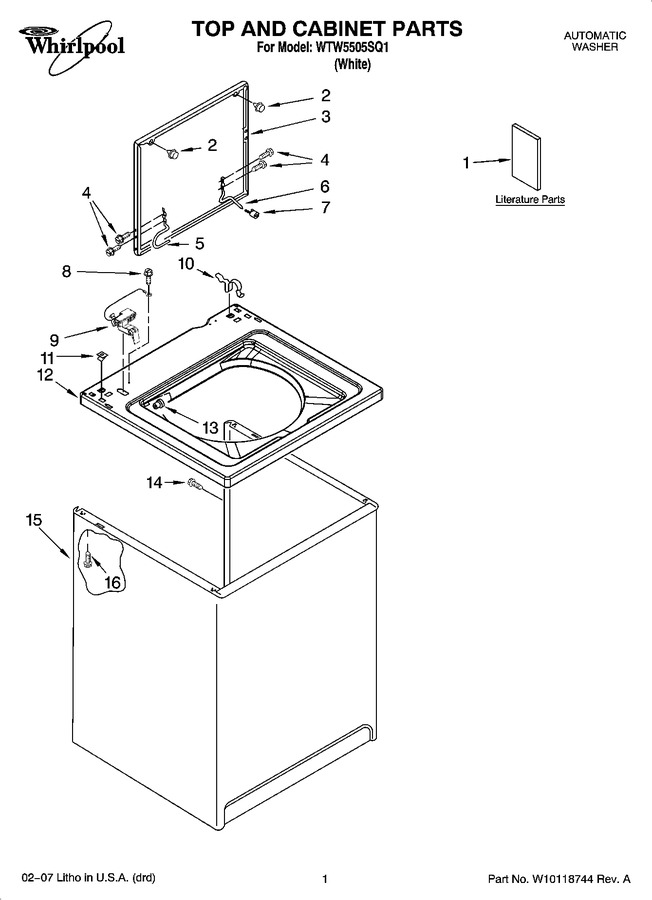 Diagram for WTW5505SQ1