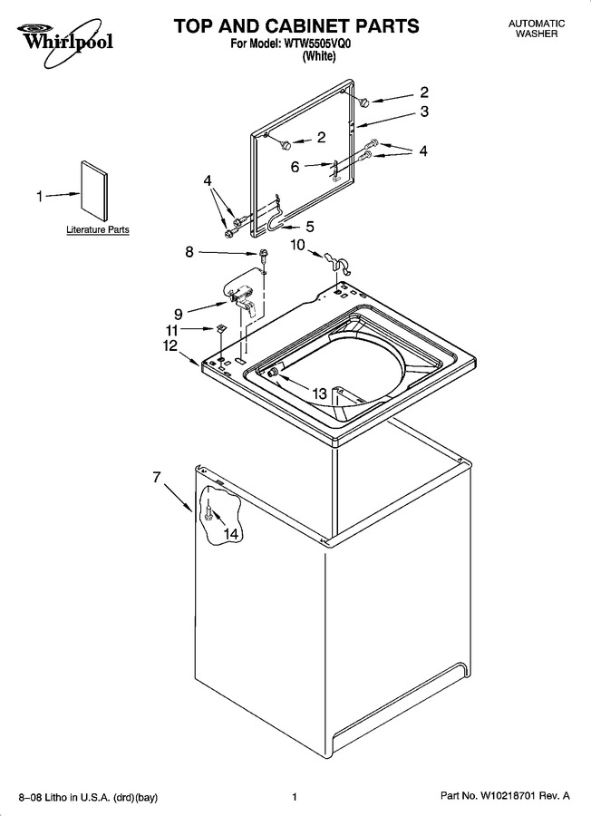 Diagram for WTW5505VQ0