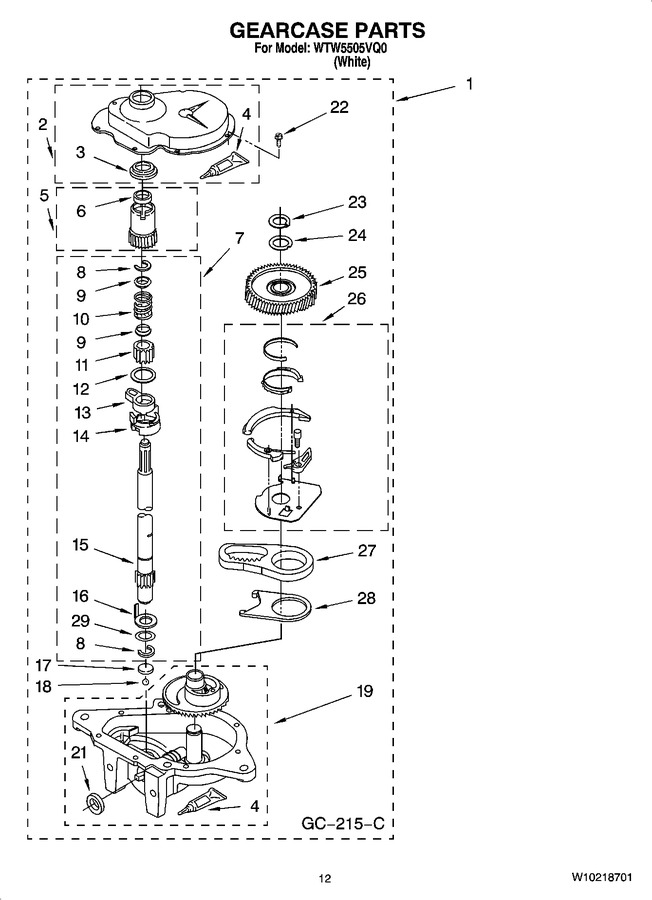 Diagram for WTW5505VQ0