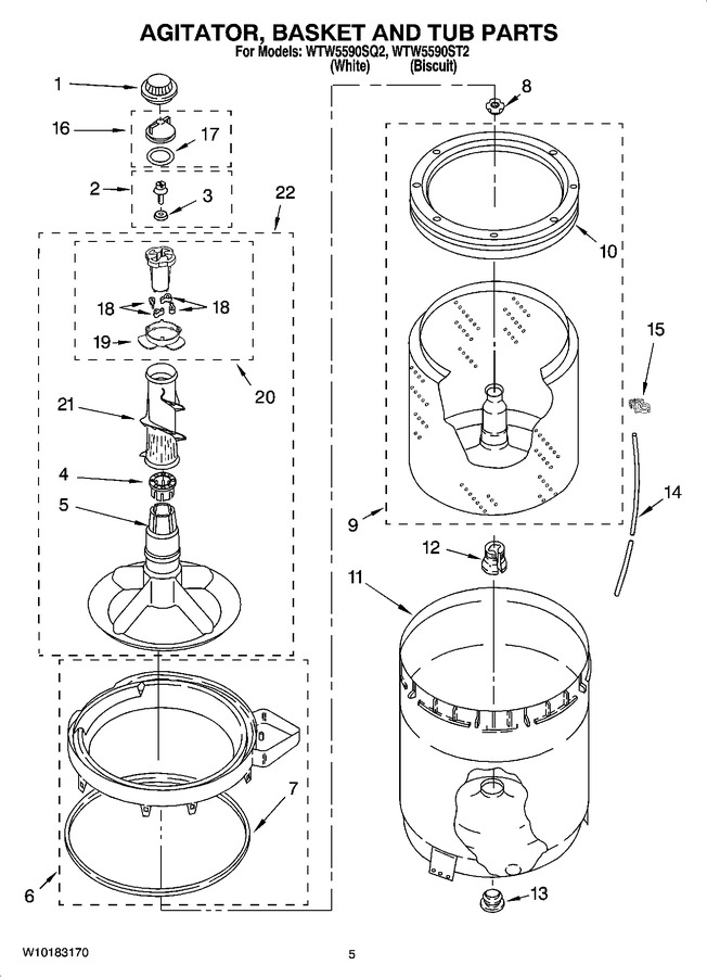 Diagram for WTW5590ST2