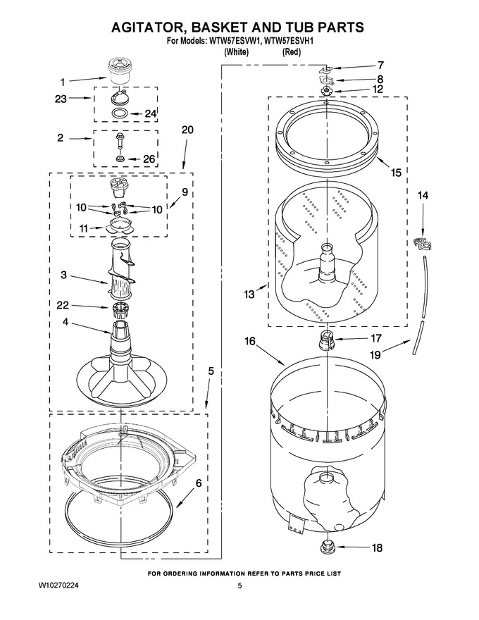 Diagram for WTW57ESVH1
