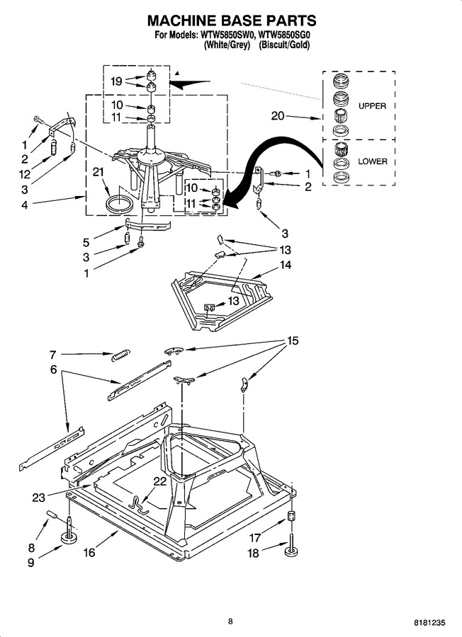 Diagram for WTW5850SG0