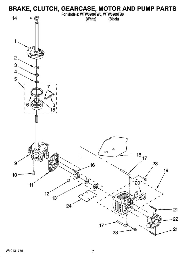 Diagram for WTW5900TW0