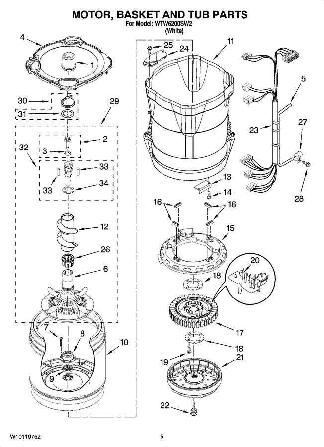 Diagram for WTW6200SW2