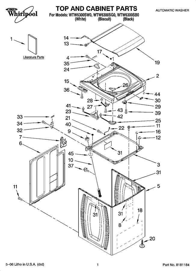 Diagram for WTW6300SG0