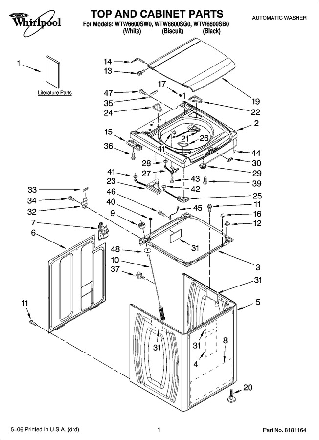 Diagram for WTW6600SB0