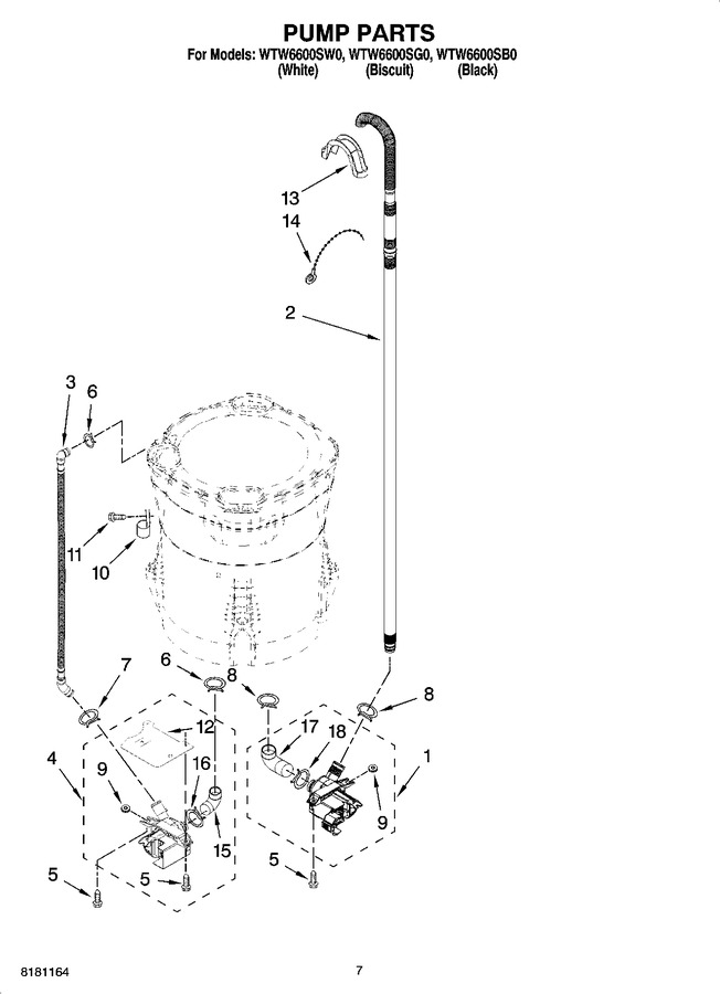 Diagram for WTW6600SG0