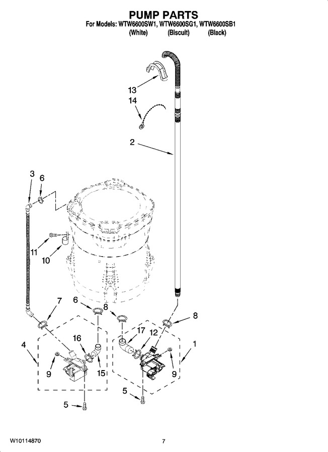 Diagram for WTW6600SW1