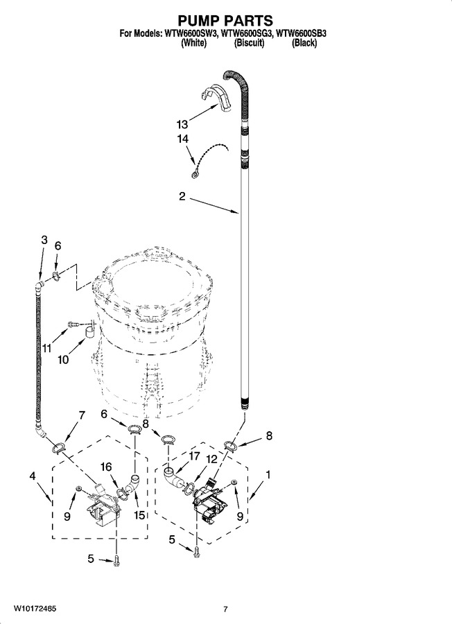 Diagram for WTW6600SG3
