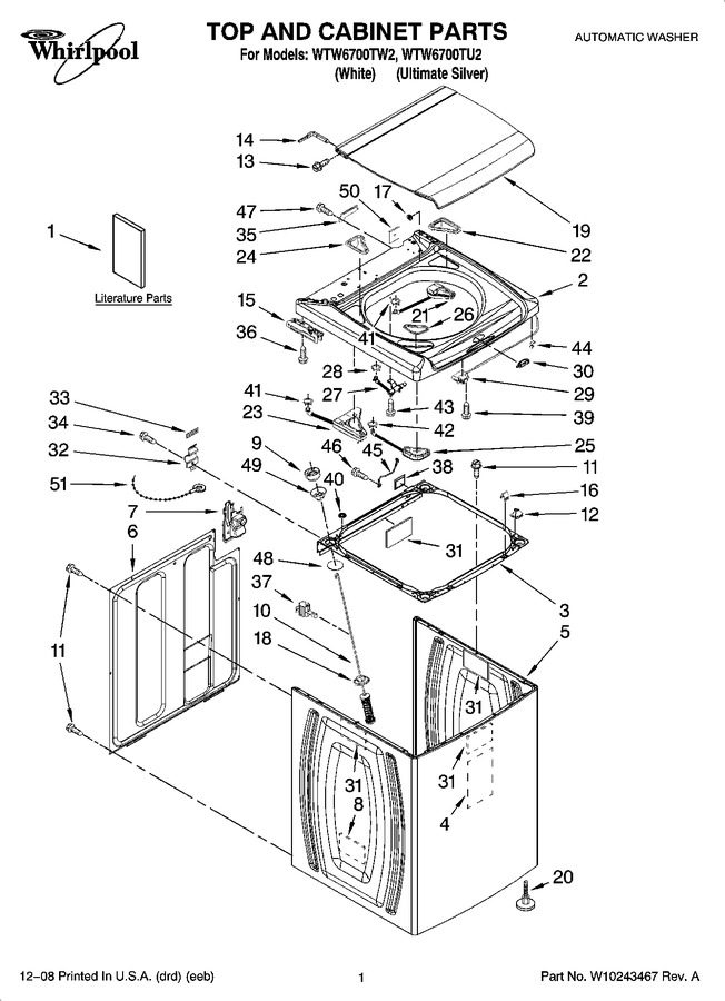 Diagram for WTW6700TW2
