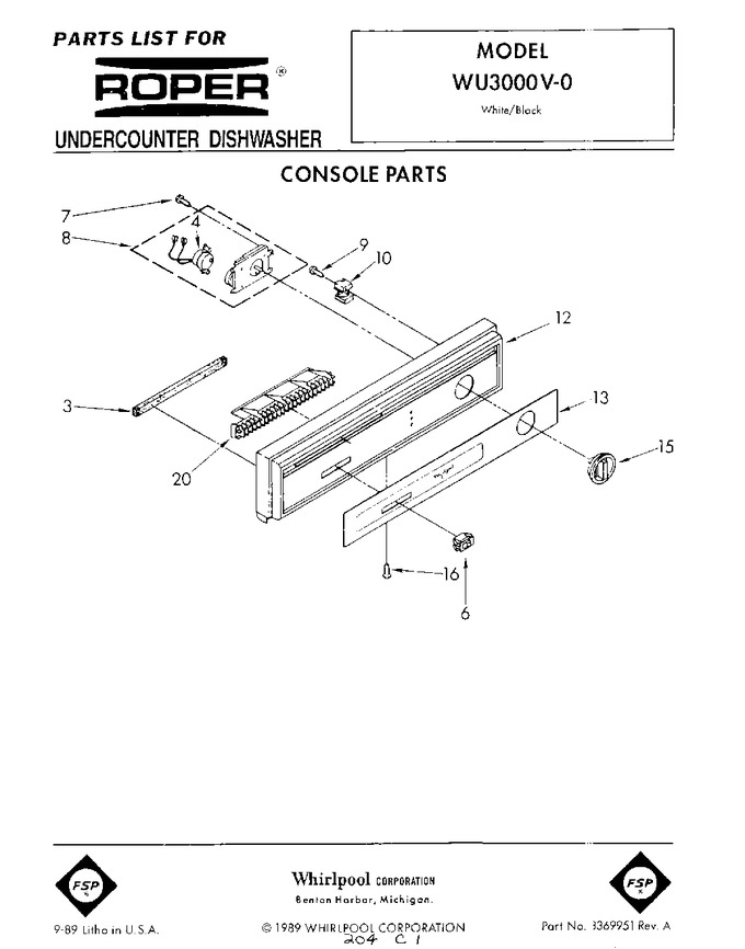 Diagram for WU3000V0