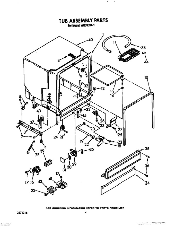 Diagram for WU3000X1