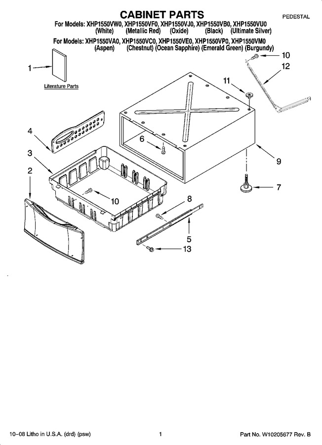 Diagram for XHP1550VW0