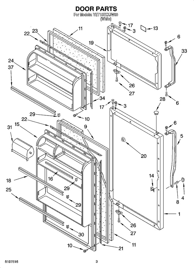 Diagram for YET18TKXJW00