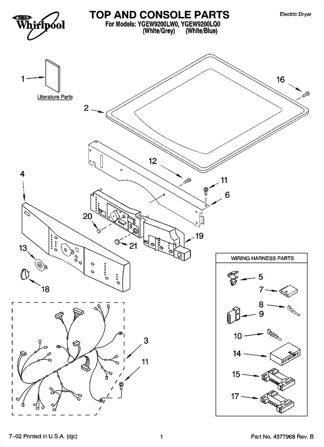 Diagram for YGEW9200LW0