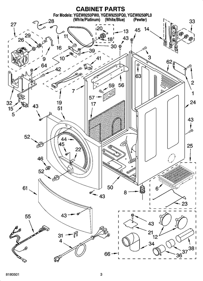 Diagram for YGEW9250PW0