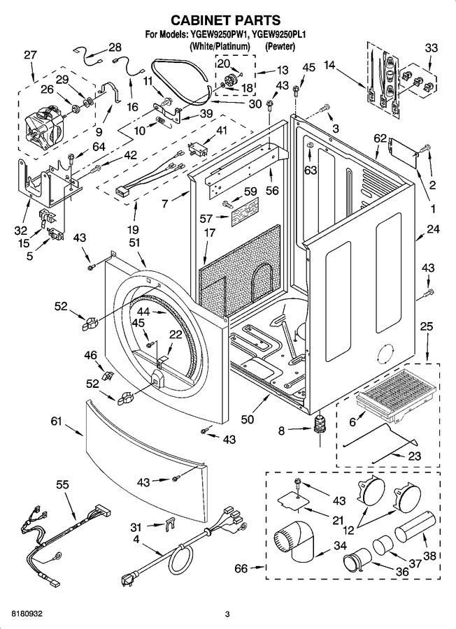 Diagram for YGEW9250PL1
