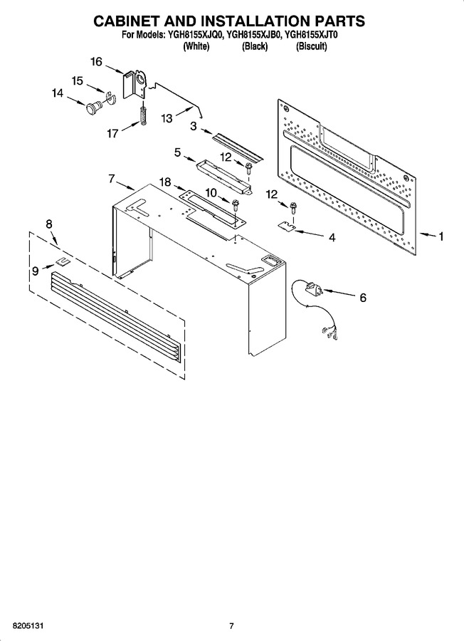 Diagram for YGH8155XJB0