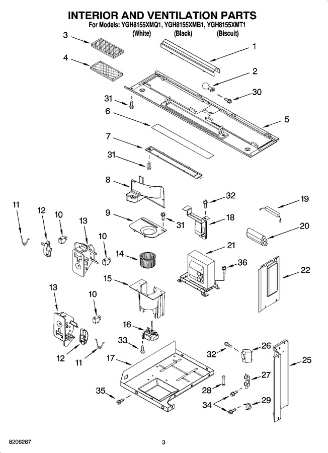 Diagram for YGH8155XMB1