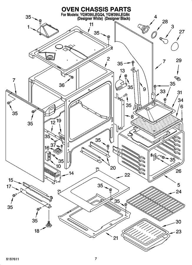 Diagram for YGW395LEGB4