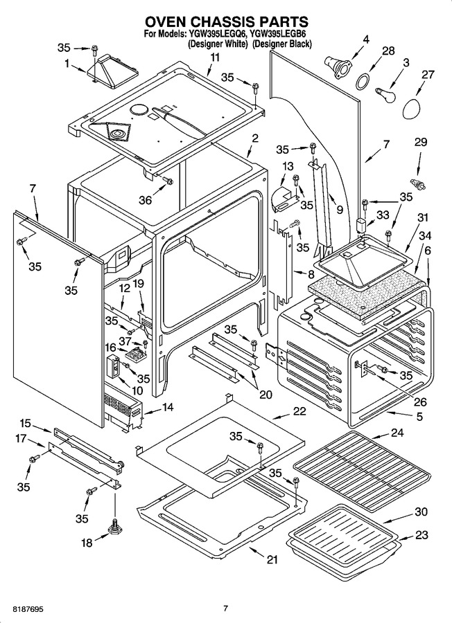 Diagram for YGW395LEGQ6