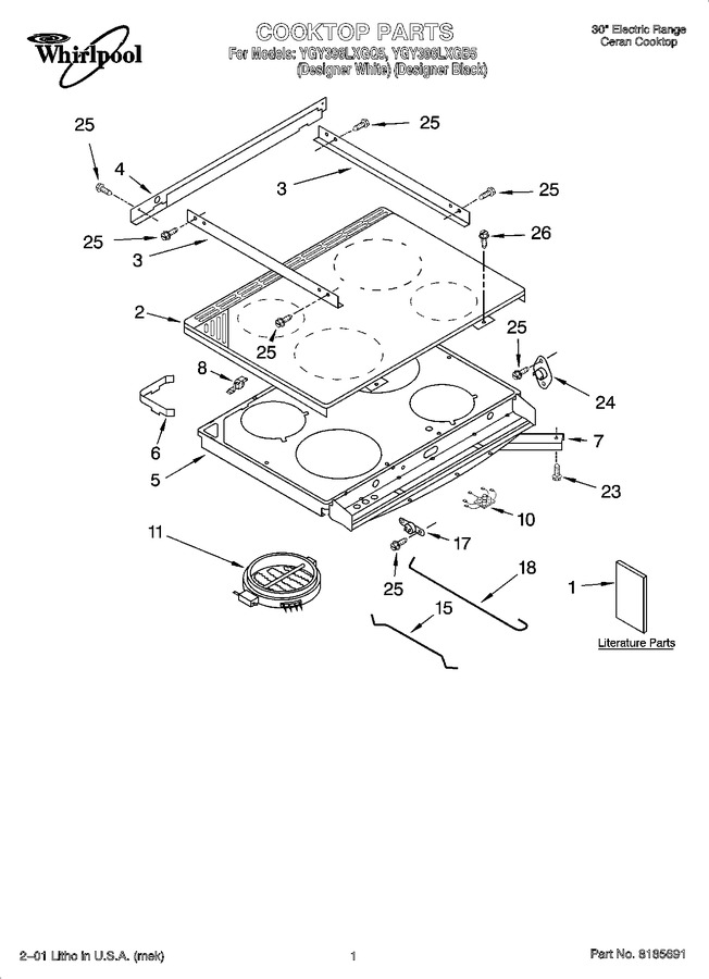 Diagram for YGY396LXGB5
