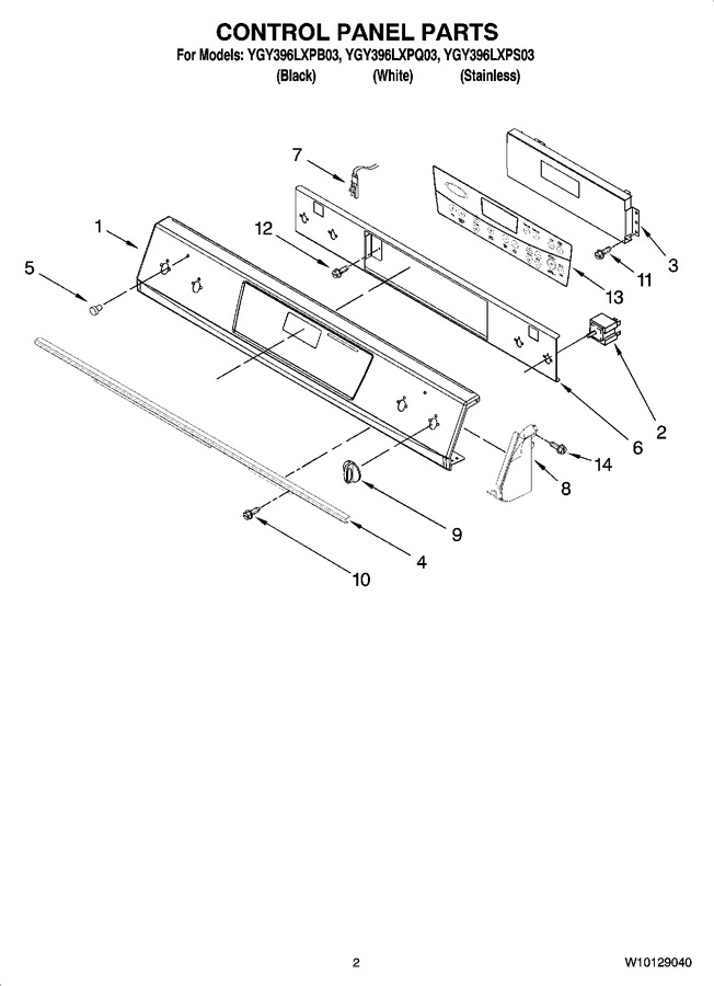 Diagram for YGY396LXPQ03