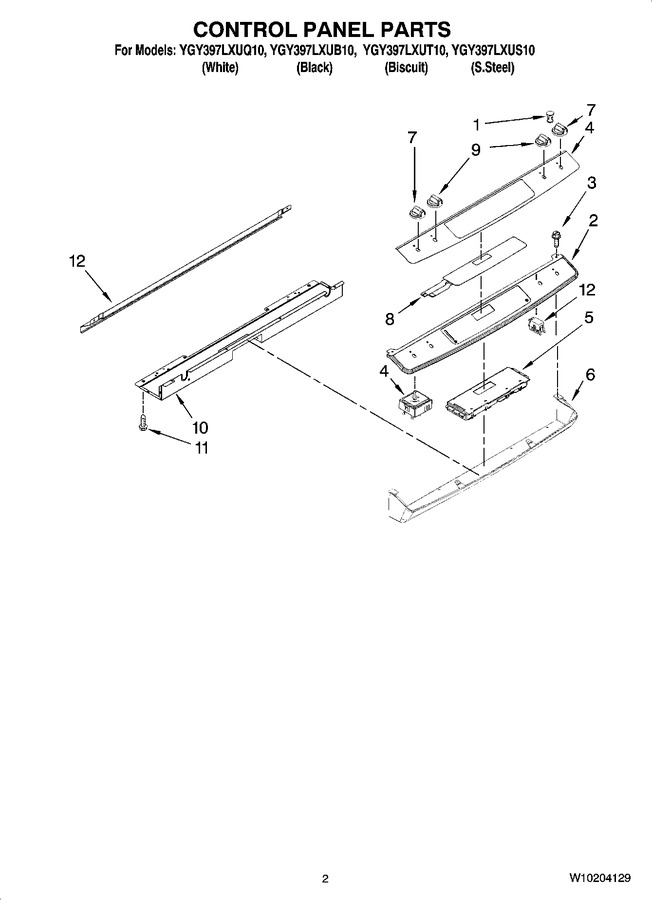 Diagram for YGY397LXUS10