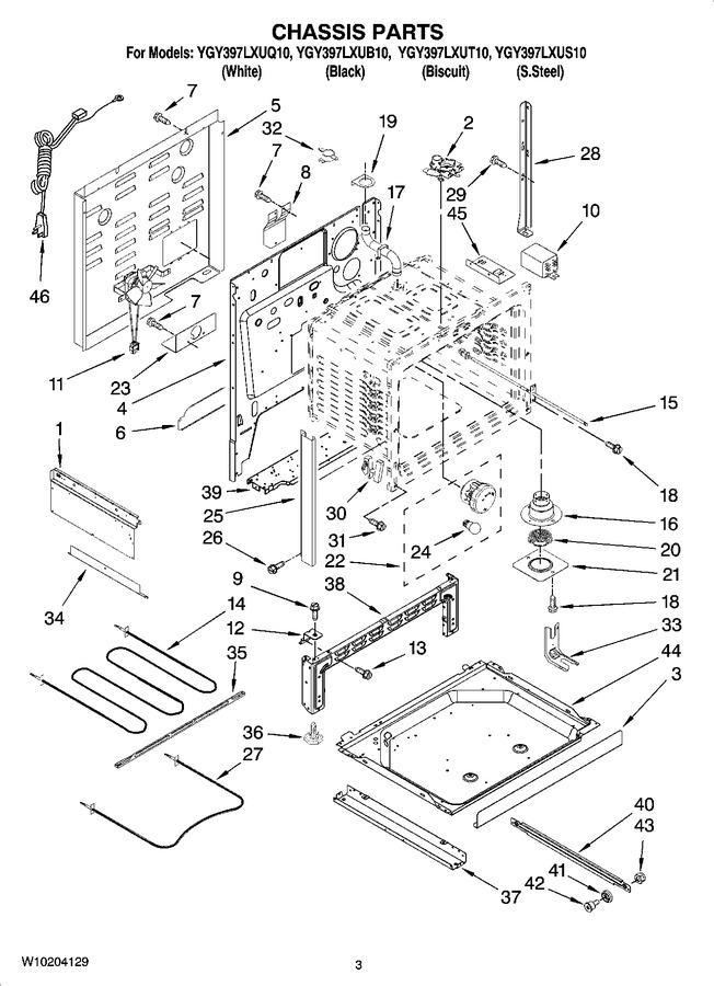 Diagram for YGY397LXUB10
