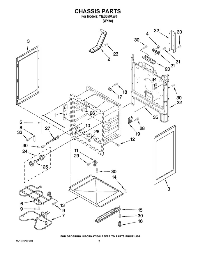 Diagram for YIES350XW0