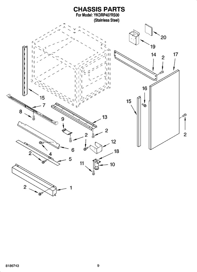 Diagram for YKDRP407RS00