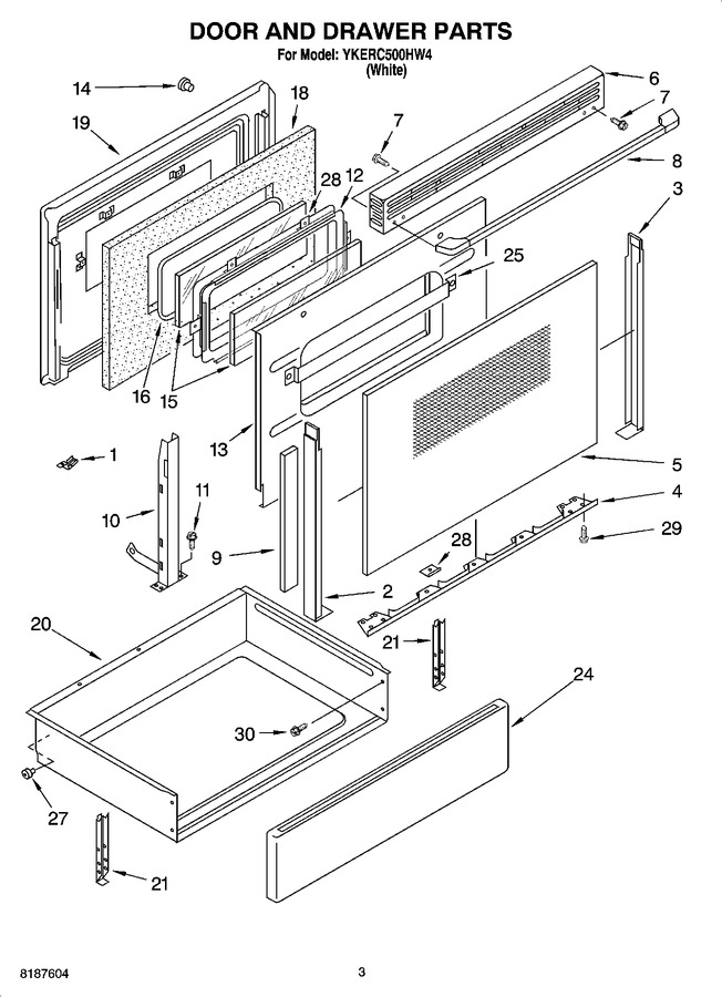Diagram for YKERC500HW4